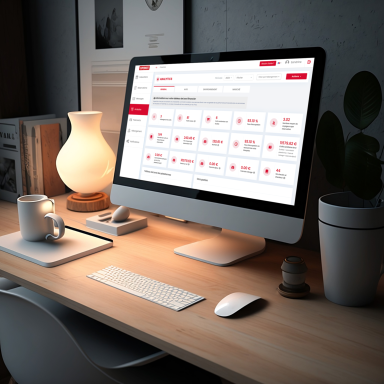 Interface du PMS Superhôte et de la conciergerie EvasionHomes, un outil de gestion locative tout-en-un pour synchroniser les calendriers et automatiser les réservations.