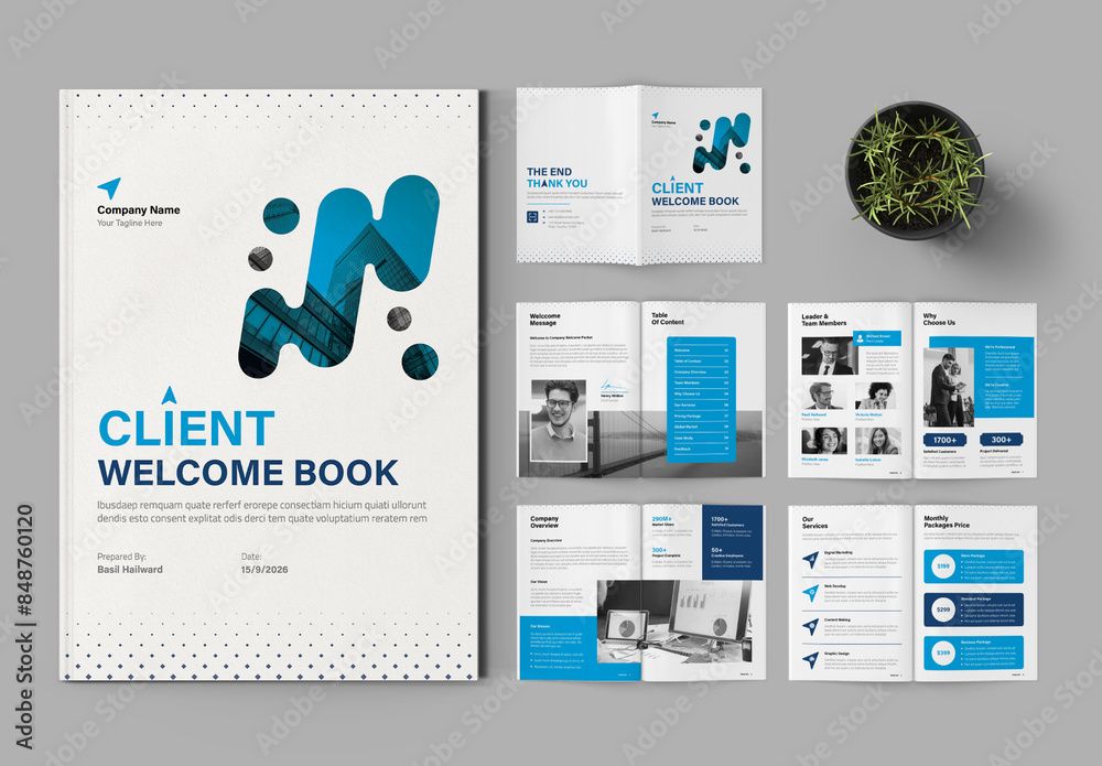 Welcome Book Template Stock Template | Adobe Stock